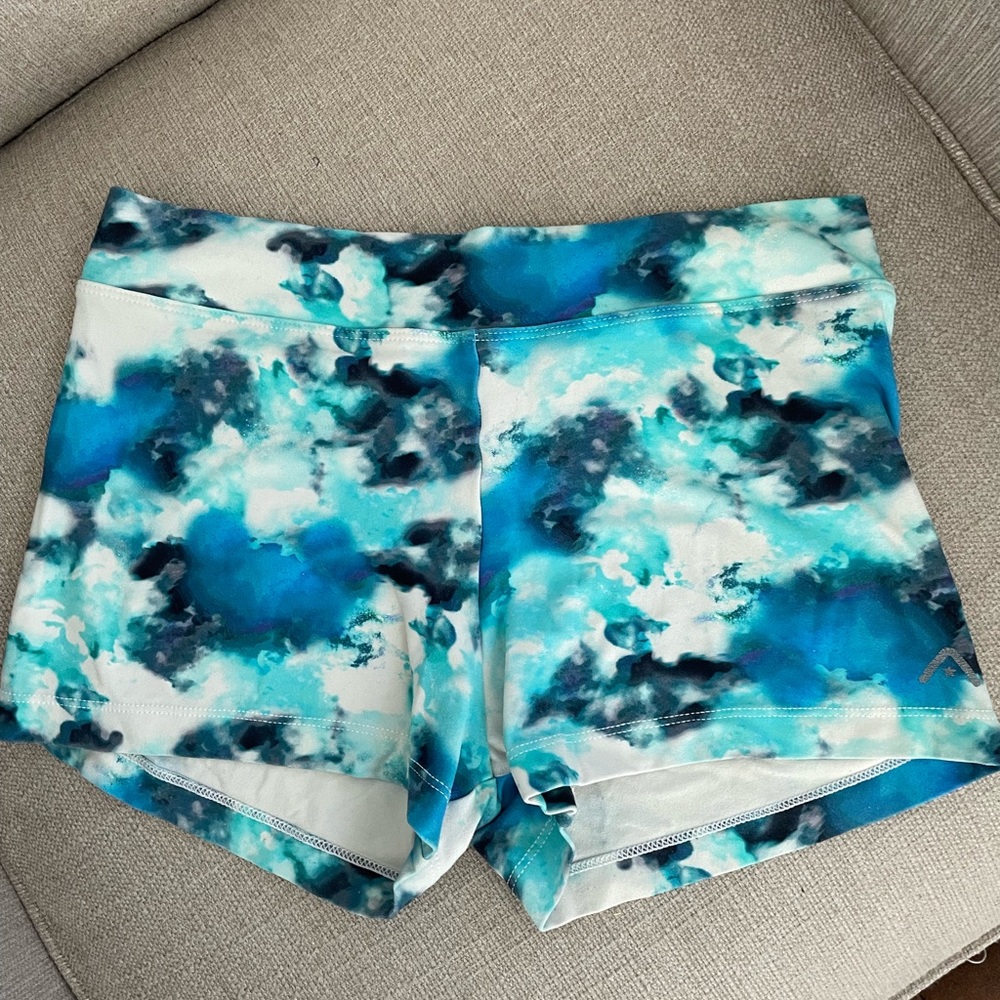 Blue athletic shorts